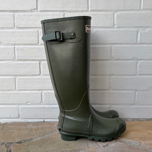 Barbour Bede Wellington “Wellie” Boots in Olive, SZ UK 3 (US 5.5-6) EUC - Picture 4 of 12